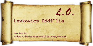 Levkovics Odília névjegykártya